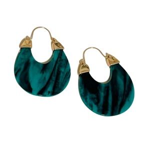 Faux Marble-Like Designed Fashion Earrings